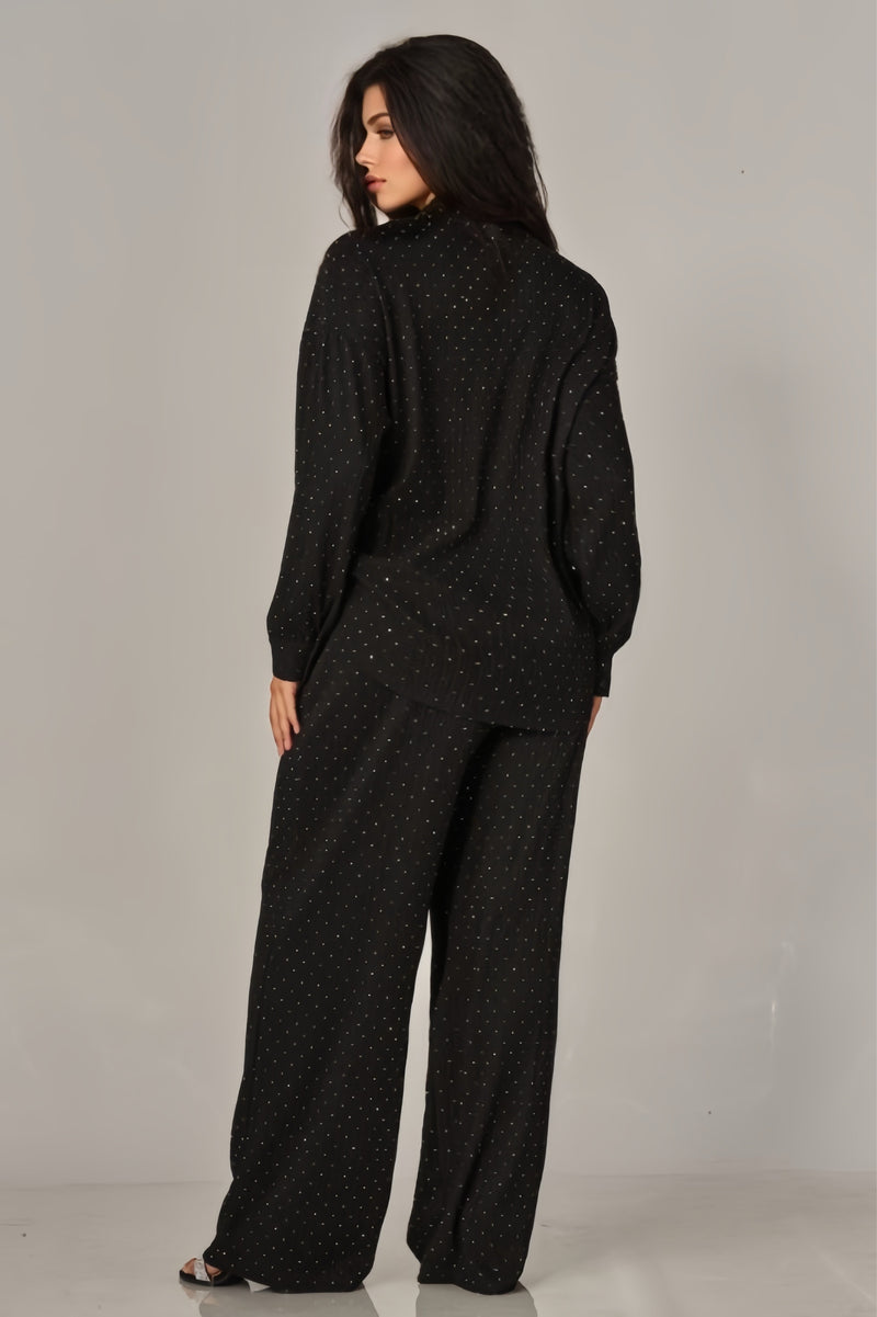 Soft Glam Lounge Set Midnight Black