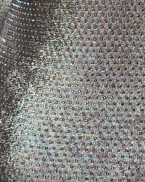 Vera Luxe Metallic Rhinestone Mini Dress