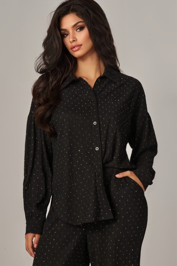 Soft Glam Lounge Set Midnight Black