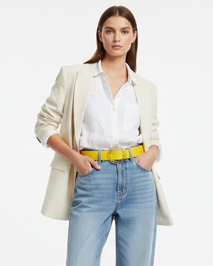 Lets Buckle Up Raffia Belt - Vegan Lead Free Accessory For Stunning Everyday Style