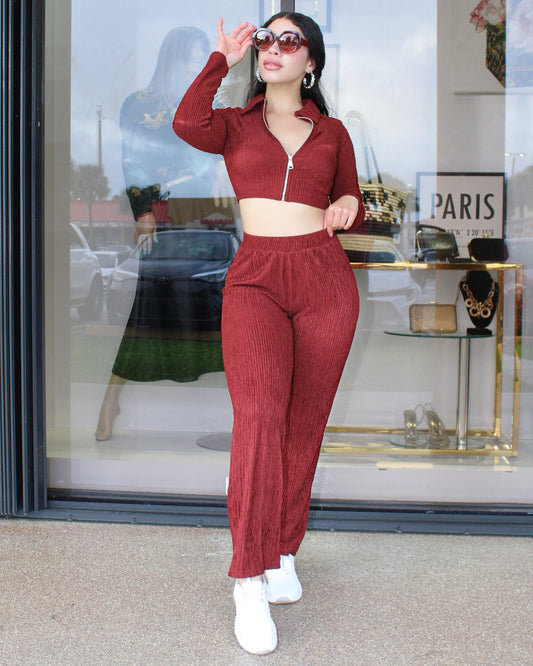 Ready For The Adventure  2 Piece Pant Set Rust