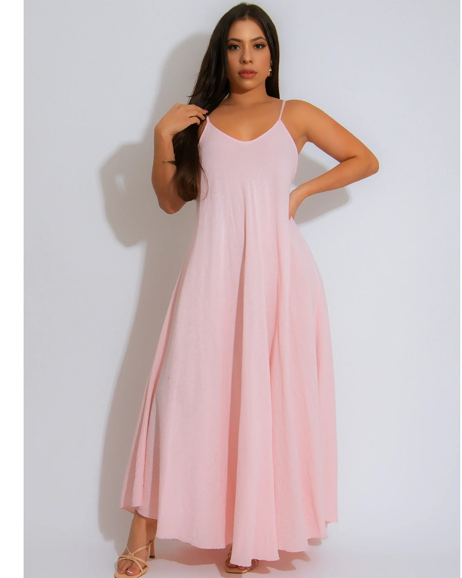 Breezy Couture Easy And Breezy Dress Set Pink - Versatile Two-Piece Poplin Skirt Set Worn Tucked In Or Out