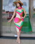You Have Your Change Midi Dress Hot Pink