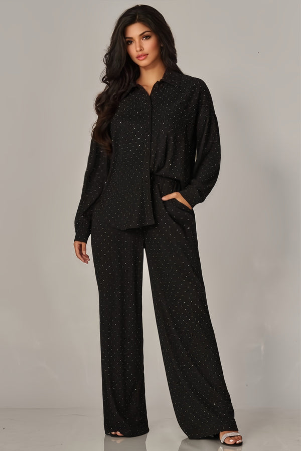 Soft Glam Lounge Set Midnight Black