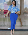 Know You Now Jogger Cargo Pants Blue - Comfortable Fit With 100 Percent Polyester No Stretch
