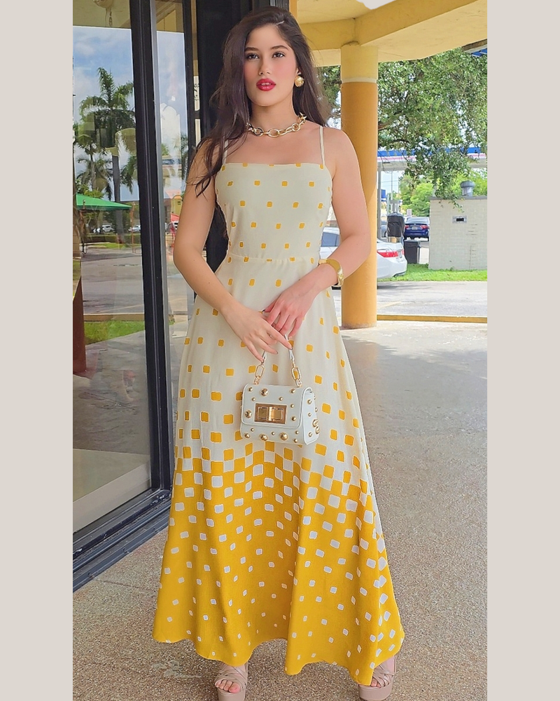 Simple Beauty Maxi Dress Mustard