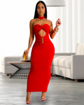 Empowered Woman Maxi Dress - Black, 100 Percent Stretch Double-Lined Polyester For Any Event