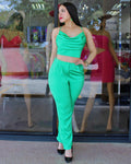 Waiting For You Pant Set Green