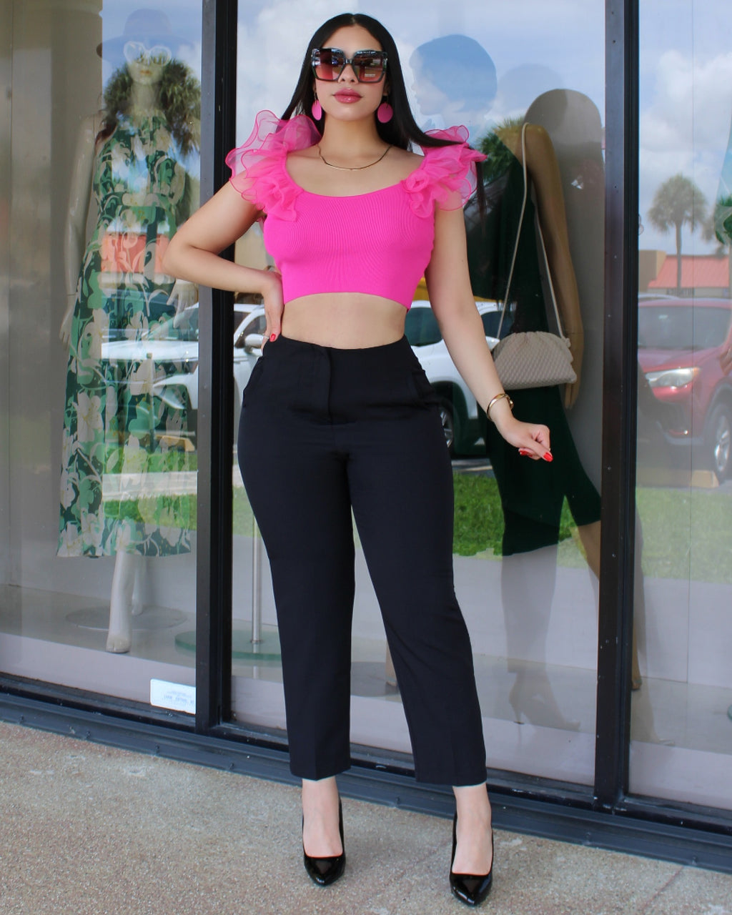 Aside From The Rest High Waist Pants Black Tailored Office To Evening Wear Essentials