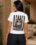 Café Chic Cat Graphic Tee