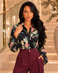 Midnight Garden Floral Bodysuit