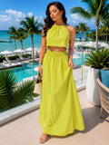 Lima Limon Linen 2 Piece Skirt Set 100 Percent Poplin No Stretch Versatile Two Way Wear Day or Night