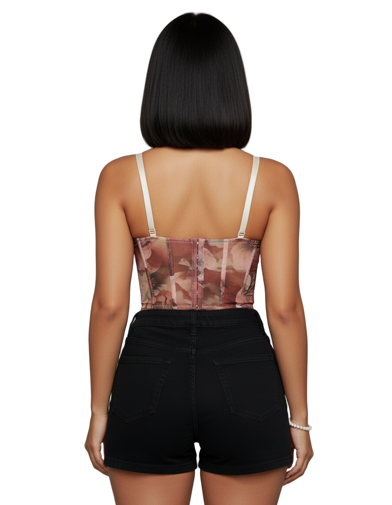 Sexy Touch Corset Olive Terracota