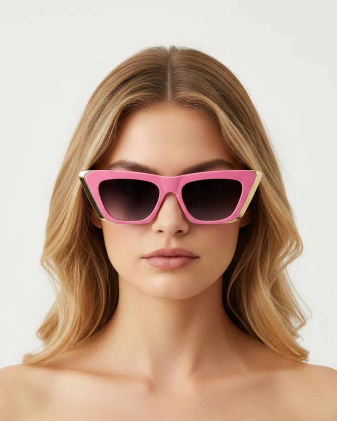 Mariah Sunglasses Pink - UV Protected Polycarbonate Glass For Everyday Fresh Look
