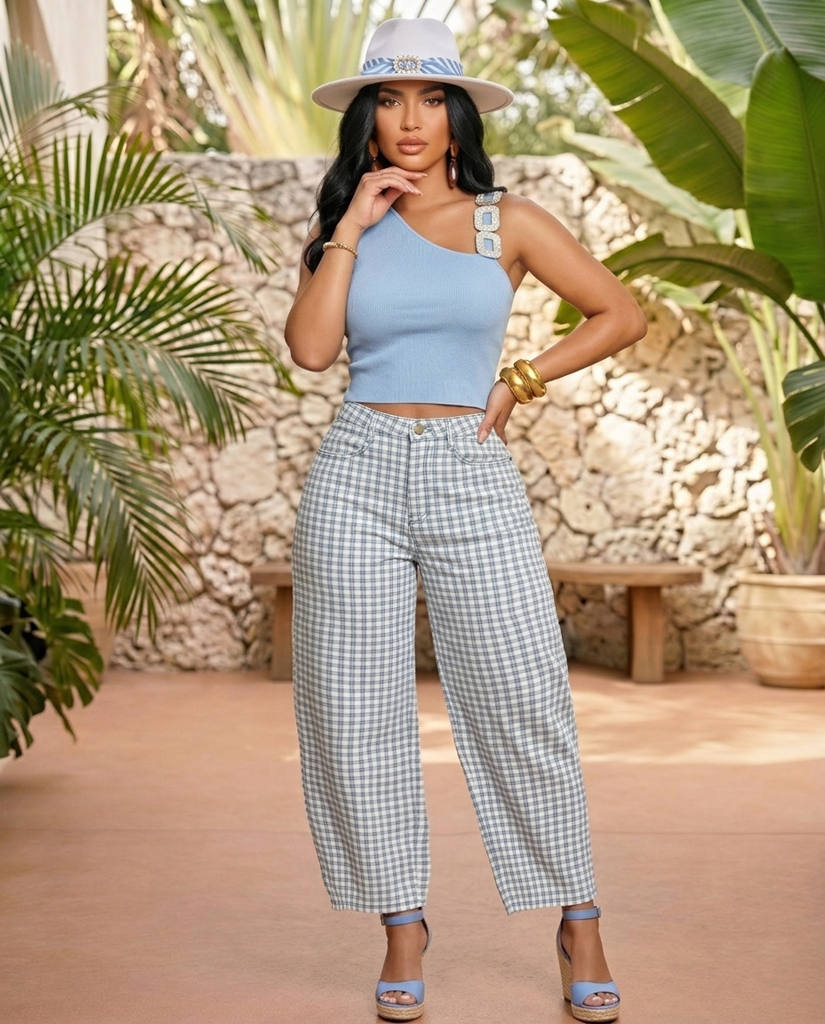 High Waisted Barrel Leg Jeans – Trendy Relaxed Fit Denim