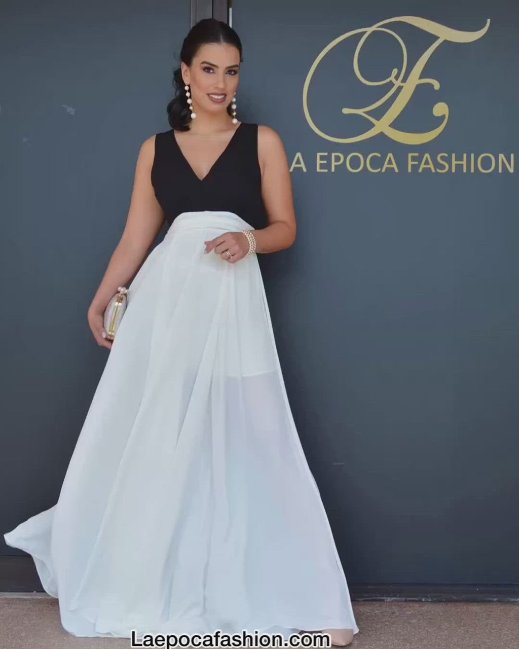Glamour Lane Cant Get Enough Glam Gown Dress - Elegant Evening Chic Polyester Gown For Any Event