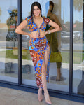 Irreplaceable Me Printed Skirt Set - Stretchy 100 Percent Mesh For All Day Comfort