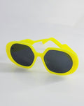 Savage Look Round Sunglass Lime - UV Protected Polycarbonate Lenses For All Day Wear