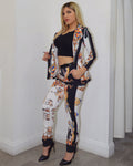 Risk MySelf Print Pant Set - La Epoca Fashion 