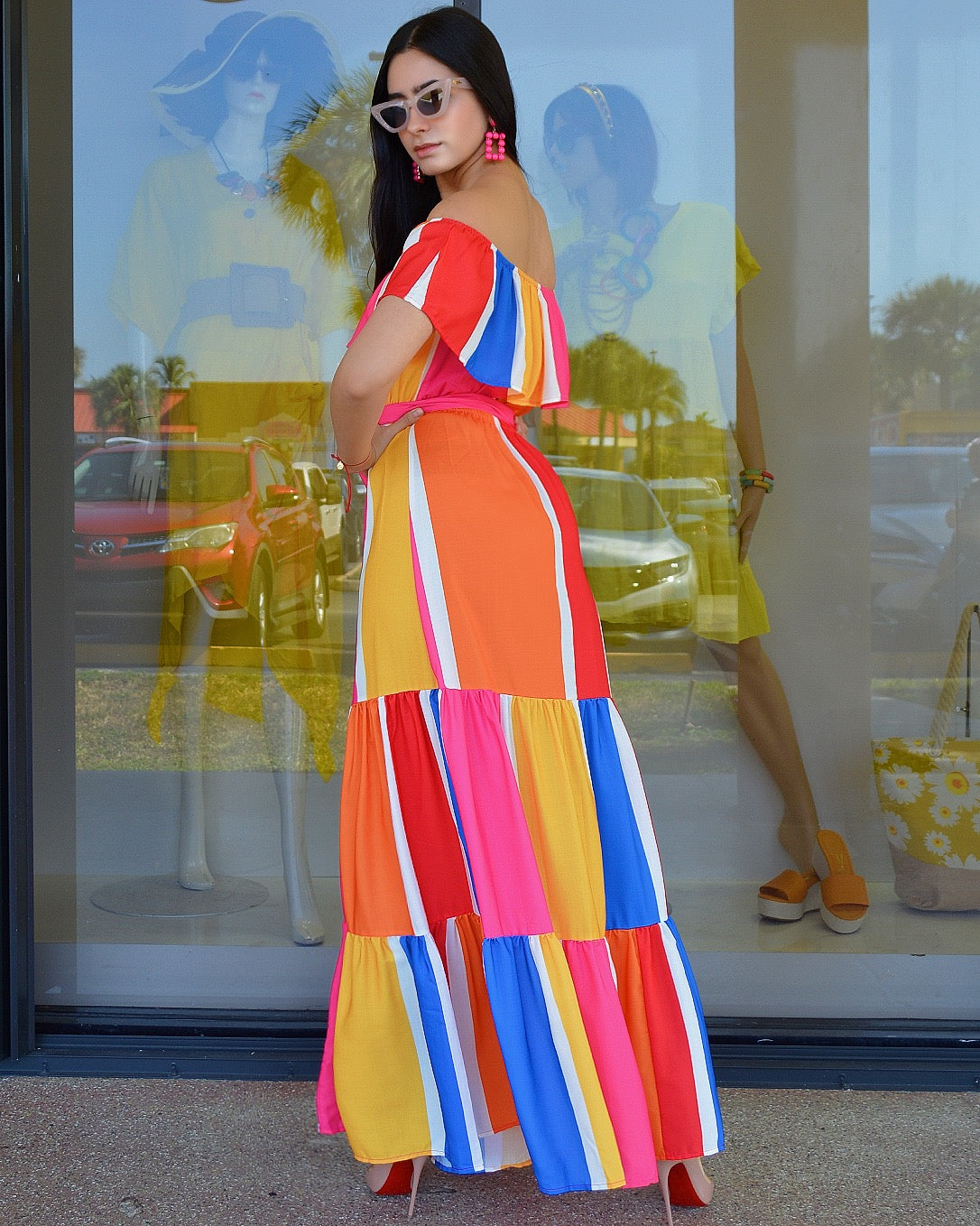 My Perfect Match  Multicolor Maxi Dress