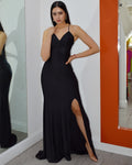 Love Yourself Gown Dress Black - Stunning Maxi Dress With Stretch Lycra Spandex Fabric