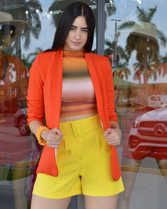 Keep It Short High Waist Shorts Yellow