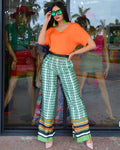 Feel Fancy Satin Printed Palazzo Pants - Incredibly Well Fitting With No Stretch For All Day Comfort