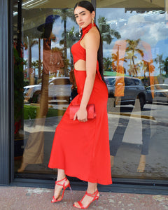 It Is So You Maxi  Dress Red