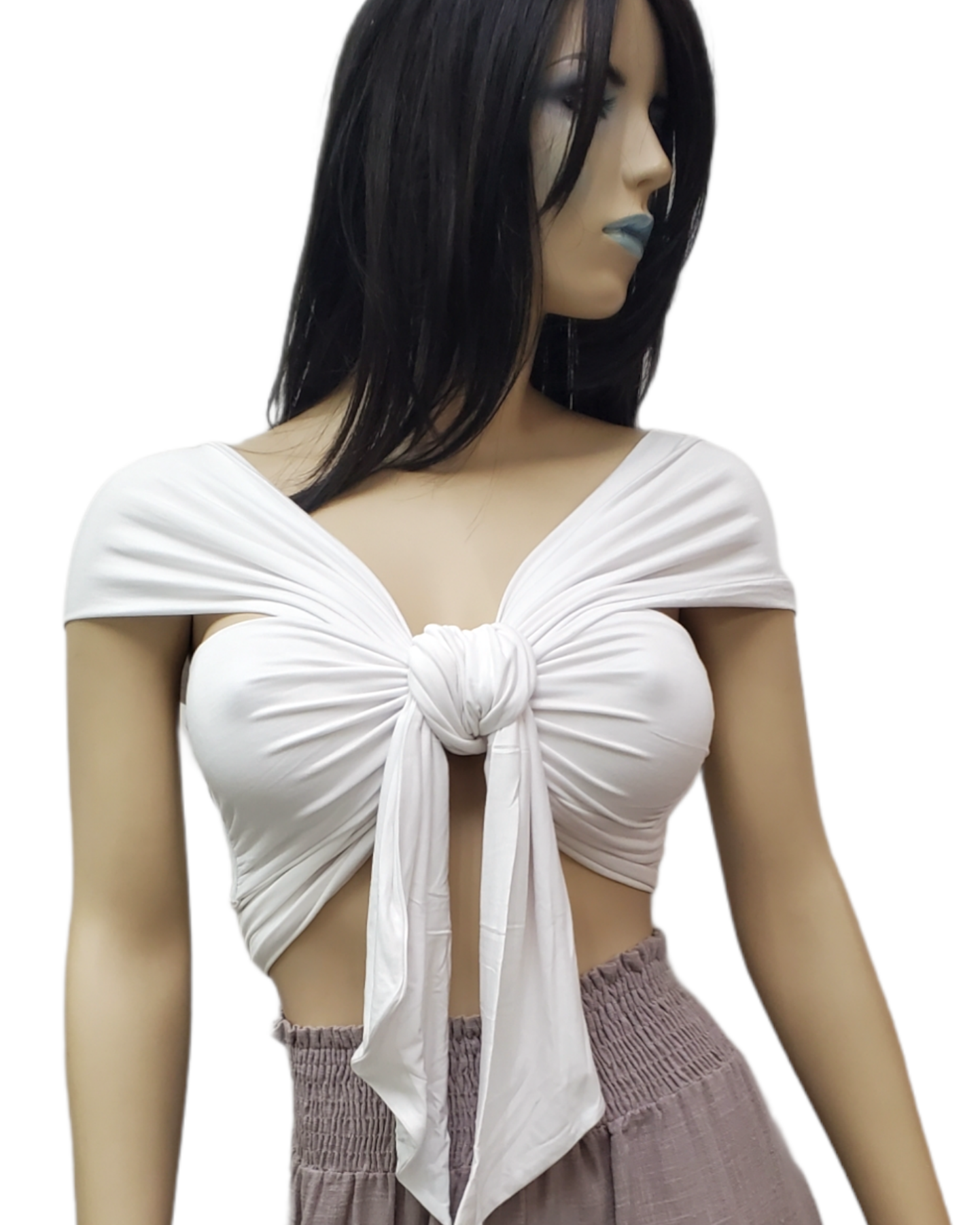Sissy Wrap Around Crop Blouse - La Epoca Fashion 