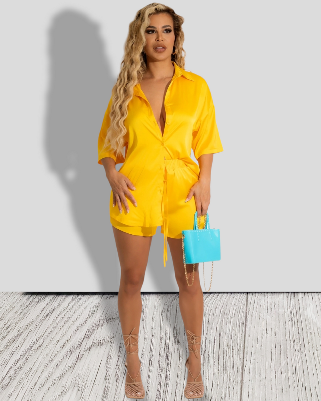 Summer Days  Short Set Yellow