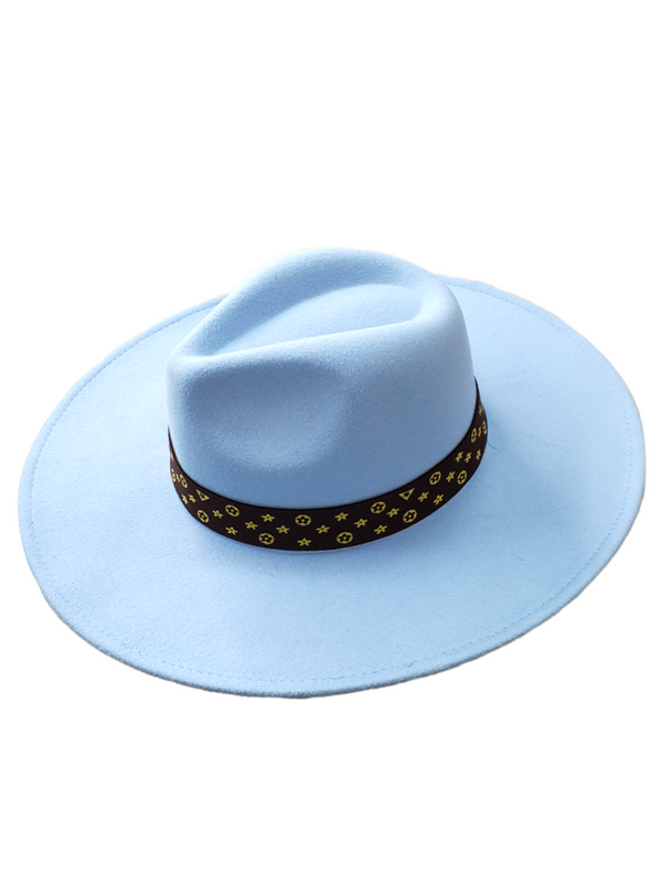 Straight To The Point Wool Blend Felt Hat Ligth Blue