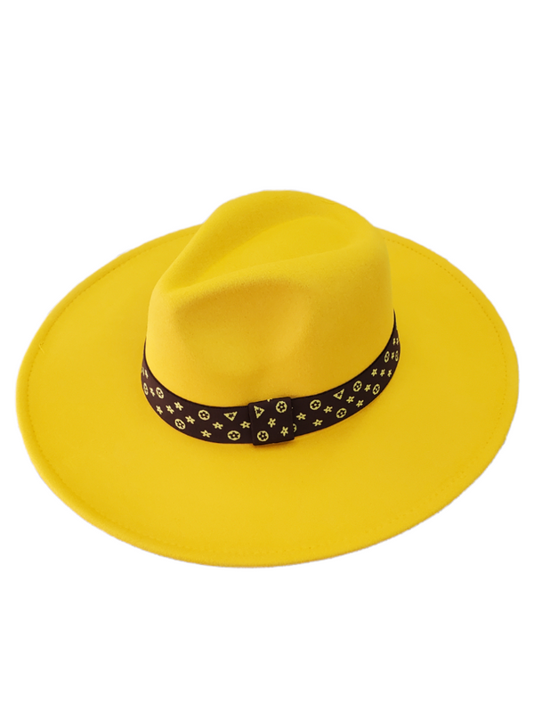 Straight To The Point Wool Blend Felt Hat Mustard Yellow