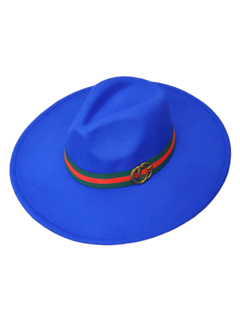 Make A Promise Wool Blend Felt Hat Royal Blue