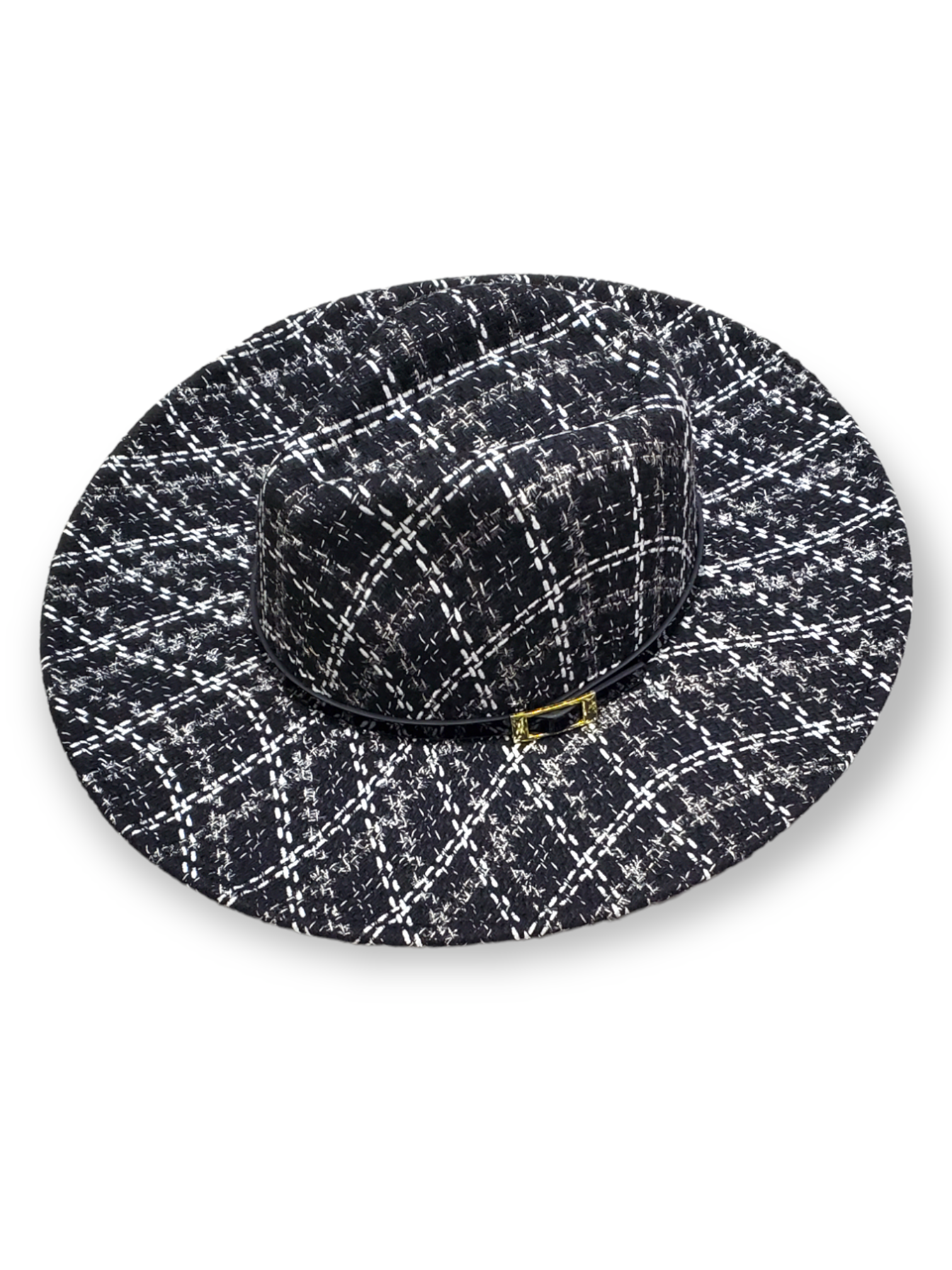 On Point Wool Blend Felt Hat Black And White - Fresh Look Everywhere You Go For Any Occasion