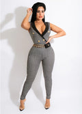 Keeping Up The Promises Jumpsuit - Ultra Stretch Polyamide Spandex Blend For Comfort And Fit