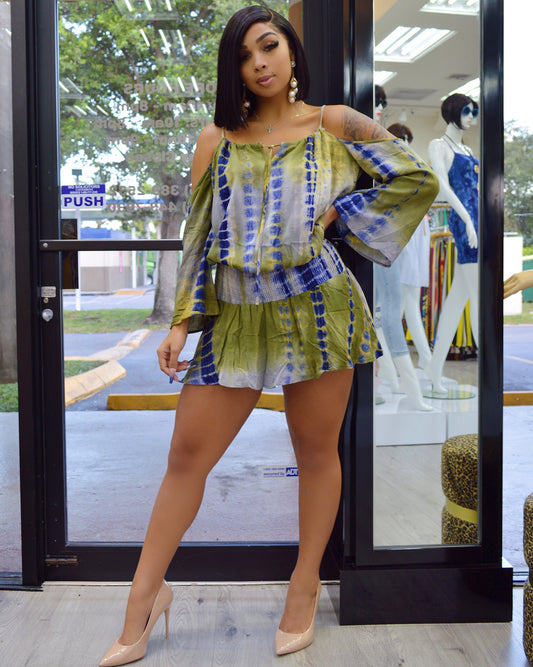 Trisha Tie Dye Boho Chic Dress - La Epoca Fashion 