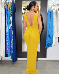 Amanda Marie V Back Maxi Dress - La Epoca Fashion 