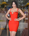 Show Me The Way Bandage Midi Dress - Ultra Stretch Fabric For Comfortable Chic Look